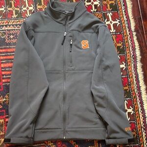 Gray Syracuse Jacket with Orange Logo